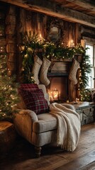 Fototapeta premium Christmas atmosphere, cozy winter photo, holiday, aesthetic, beautiful, for social networks