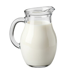 Fresh Milk in Glass Pitcher Creamy Dairy Goodness