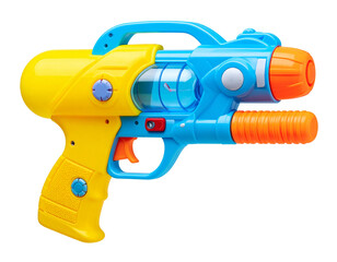 Naklejka premium Bright Neon Water Blaster with Transparent Tank – Transparent PNG