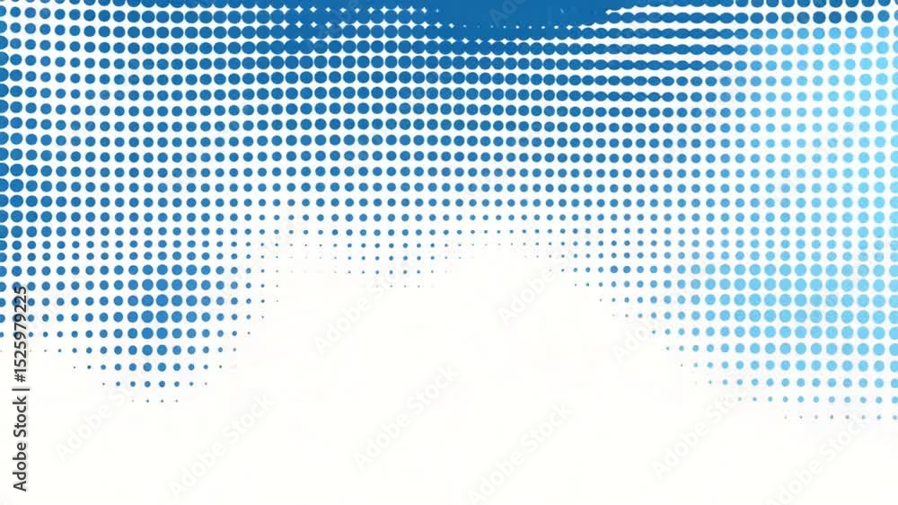 Poster blue gradient dot matrix animation background for digital presentations, slideshows