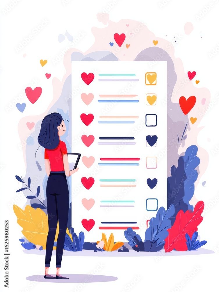 Poster Daily Compliments Tracker Infographic Designed to Encourage Positivity and Self-Reflection for Personal Growth and Improved Mental Well-Being