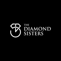 Minimalist Line Art Diamond Sisters Jewelry Brand Identity Logo
