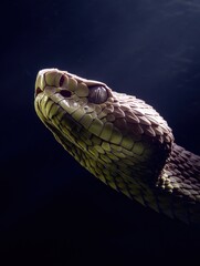 Fototapeta premium Close-up of a snake's head