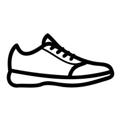 Hand drawn shoe sketch vector perfect for transparent background