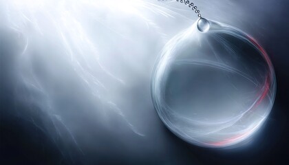 Orb pendulum in ethereal light