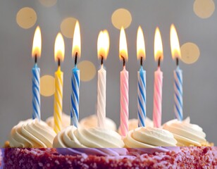 Birthday cake with candles (1)