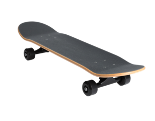 Skateboard on a white background ready to ride.