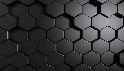 Abstract dark hexagon pattern (6)
