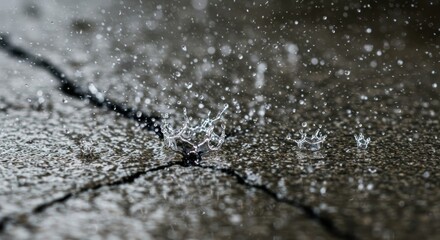 Cracked surface texture