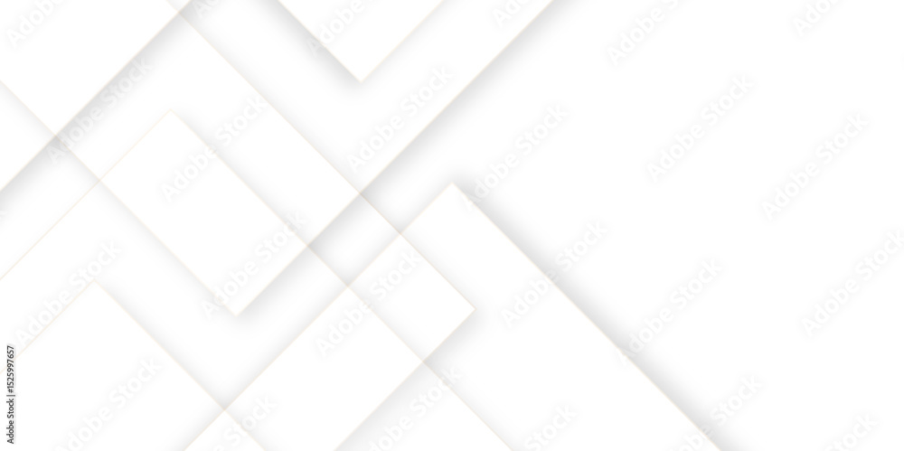 Leinwandbilder abstract background with lines White background with diamond and triangle shapes layered in modern abstract pattern design Space design concept Suit for business, corporate, institution presentation.	