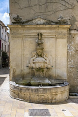 Saint-Remy-de-Provence in France, ancient fountain