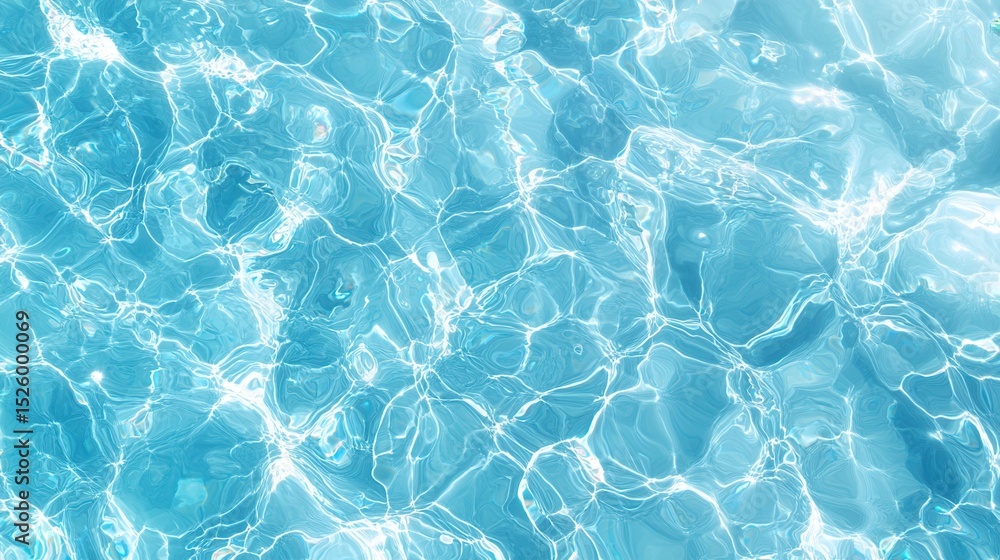 Poster summer concept. abstract water surface with light reflections and intricate patterns.