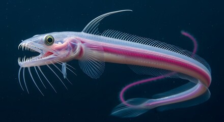 Transparent Tripod Fish: A Deep Sea Oddity