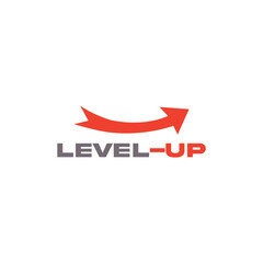 Level up logo simple modern minimal