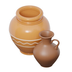 Cultural Tool 3D icon with airbnb isometric style