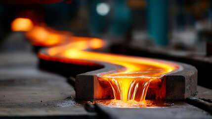The process of pouring and solidifying the molten metal in an open, continuous flow from inside the steel plant is called continuous casting. The hot, orange liquid metal flows intMetallurgist's Day C
