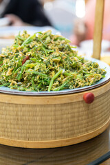 Steamed vegetable with Dough Lumps (Nongjia Zheng Geda)