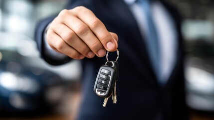 Person offering car keys