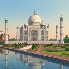 Obraz premium taj mahal in agra india