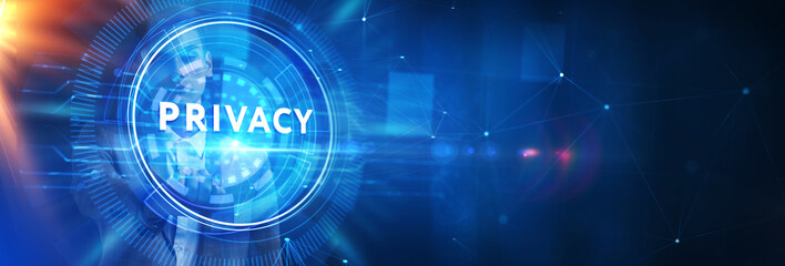Obraz premium Cyber security data protection business technology privacy concept.