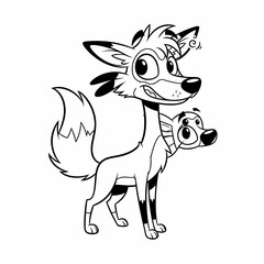 Coloring cartoon pictures