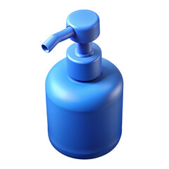 Obraz premium Blue plastic lotion pump bottle 3d icon.