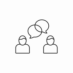 people group chat icon vector sign