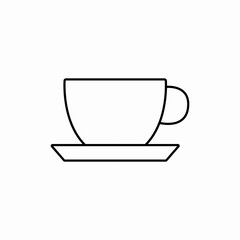 coffee cup drink icon vector sign
