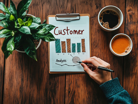 Customer Analysis  typography text