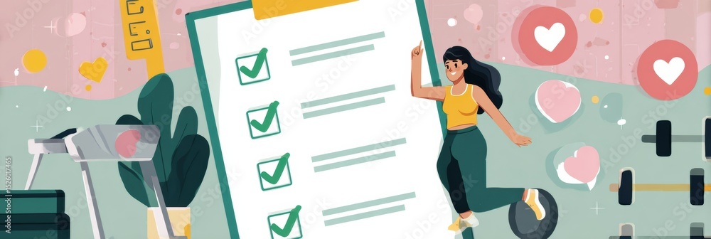 Poster Small Wins Checklist Infographic Designed to Enhance Daily Wellness Through Simple Activities and Mindful Practices