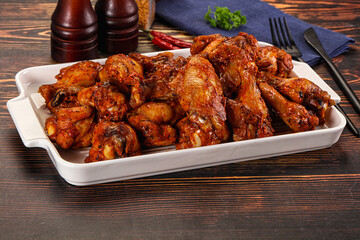 Hot and spicy Buffalo chicken wings