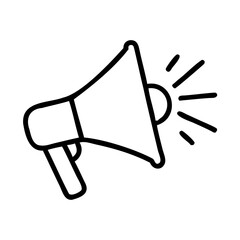 Loudspeaker Announcement Icon  Vector Illustration