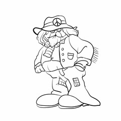 Old Hippy Sketch