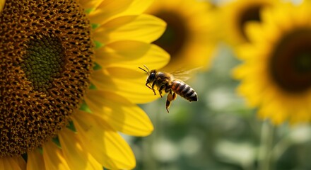 bumblebee on sunflower