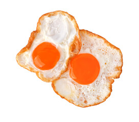 Fried egg , Fried sunny side up egg stacked on top of each other on transparent png