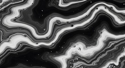 Processed collage showcasing luxury pattern of black marble texture. Perfect for banner backgrounds, backdrops, or Ai mapping textures.