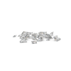 Pile of Loose Cut Diamonds Isolated on Transparent Background