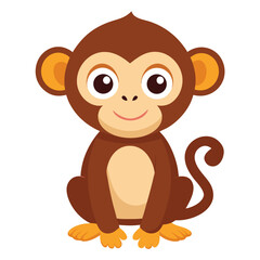 monkey vector image on white background