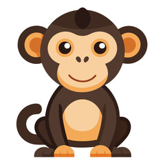 monkey vector image on white background