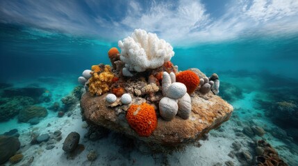Underwater Coral Reefscape