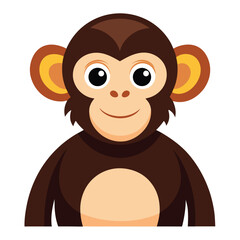 monkey vector image on white background