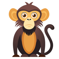 monkey vector image on white background