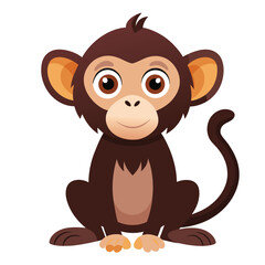 monkey vector image on white background
