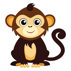 monkey vector image on white background