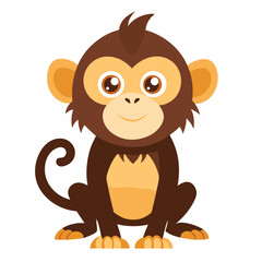 monkey vector image on white background