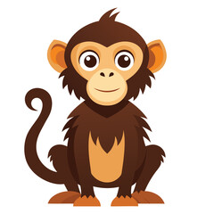 monkey vector image on white background