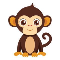 monkey vector image on white background