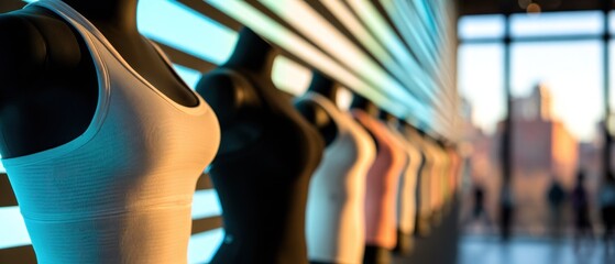 Mannequins in a clothing store