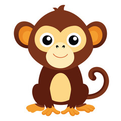 monkey vector image on white background