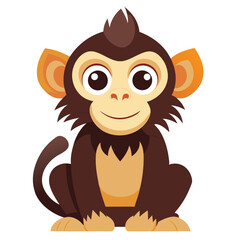 monkey vector image on white background